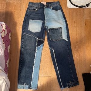 Patched jeans from REVICE